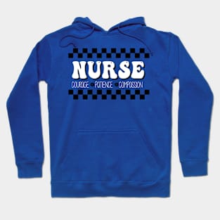 Checkered Nursing Design Hoodie